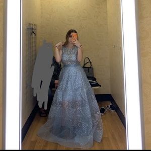 Blue prom dress… never worn! Size 2